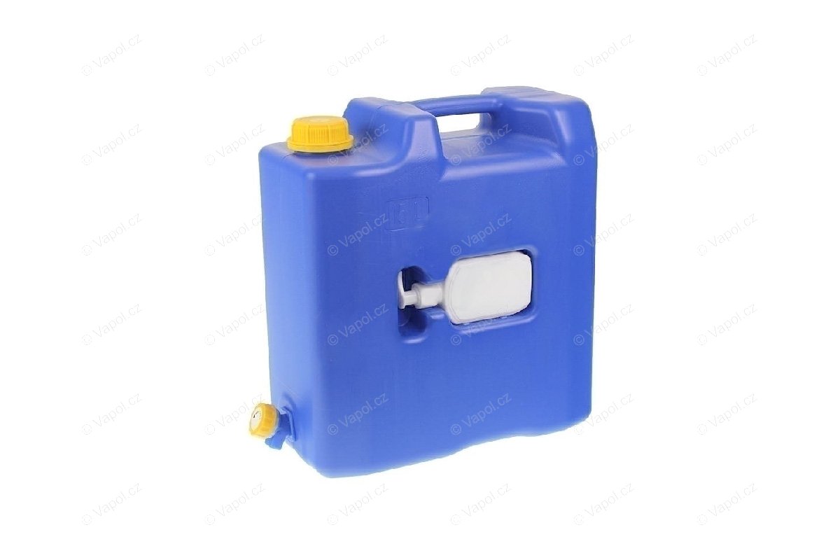 Vapol UEU027ND4 Vizeskanna 15 l (extra szilárd) műanyag csappal és szappanadagolóval, kék